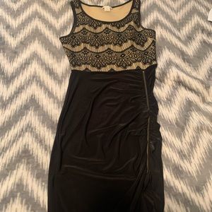 Lace top dress